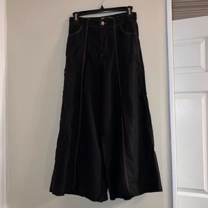 Wide Leg “Denim” Flowy Pants from Zara